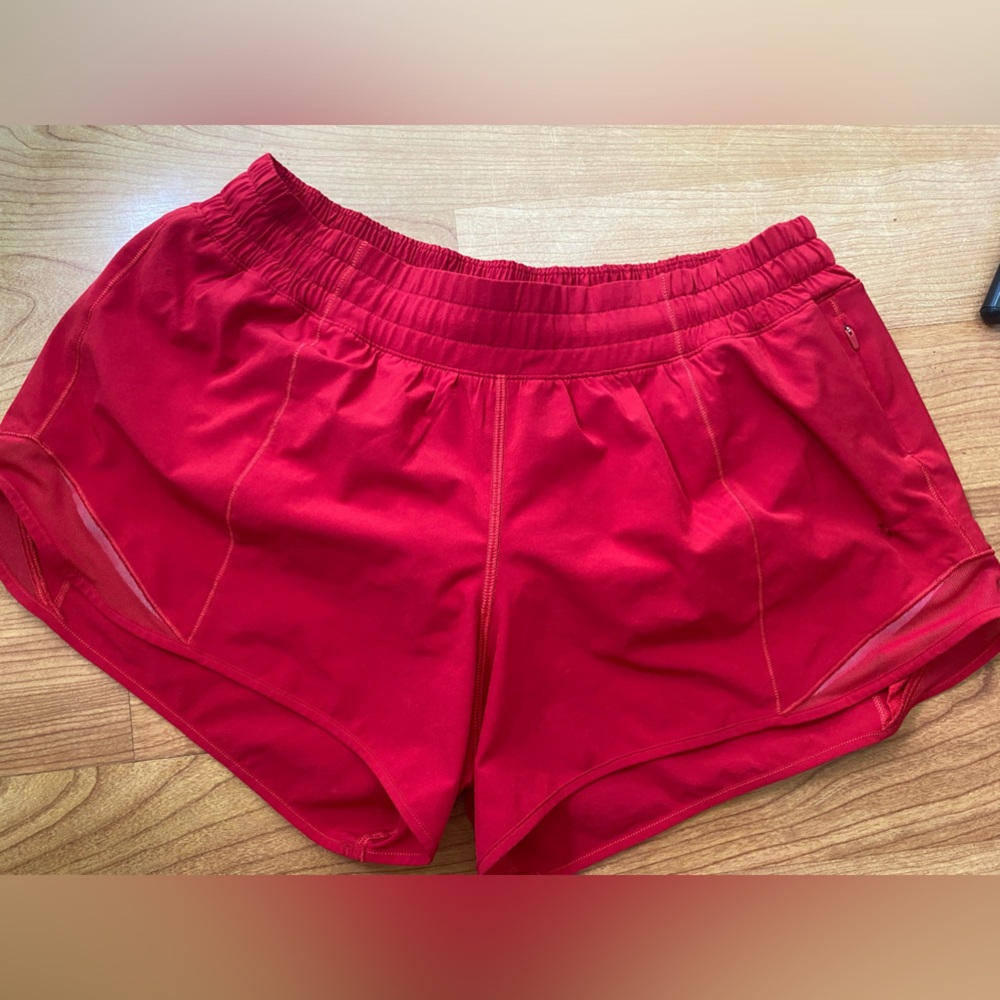 lululemon athletica Red Athletic Shorts